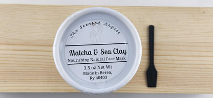 Matcha & Sea Clay Face Mask The Scented Angels Face Mask