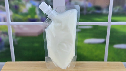 back of Meadowlight squeezable wax melt
