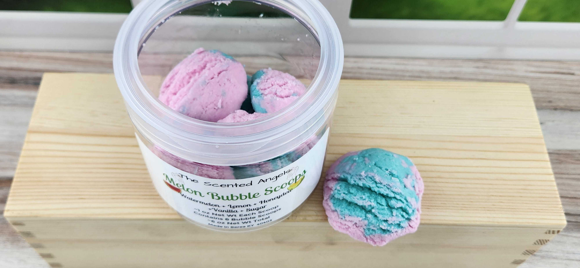 Melon Bubble Scoops - Bubble Bath The Scented Angels Bubble Bath