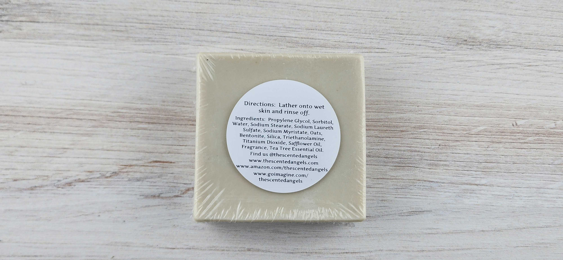 Men's Tea Tree & Clay Bar Soap - London For Men Scented The Scented Angels Bar Soap