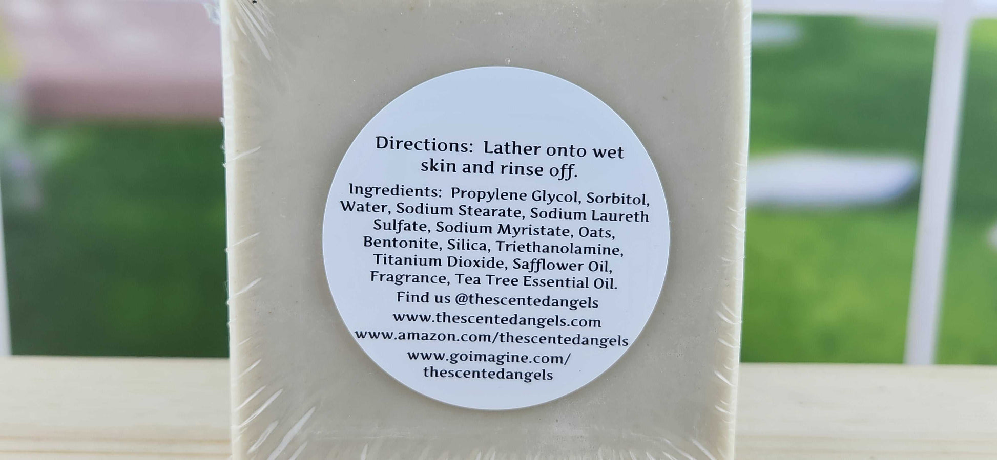 Men's Tea Tree & Clay Bar Soap - London For Men Scented The Scented Angels Bar Soap