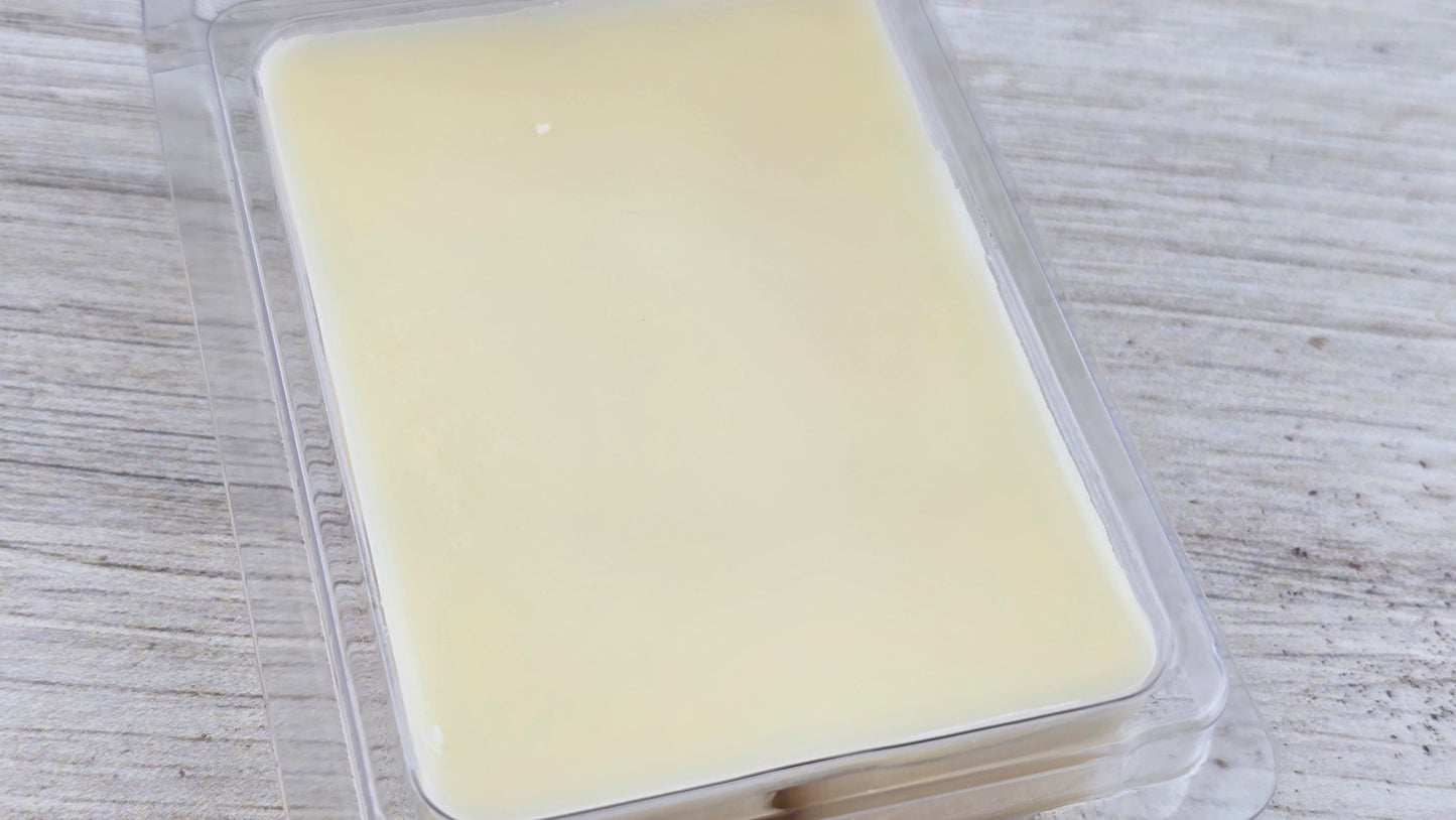 close up view of opened wax melt