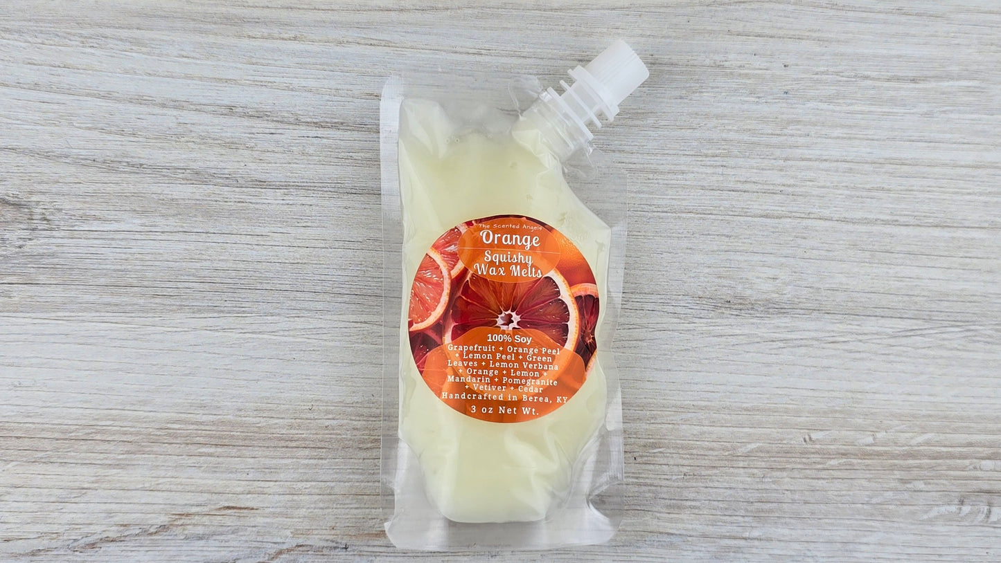 squeezable wax melt pouch