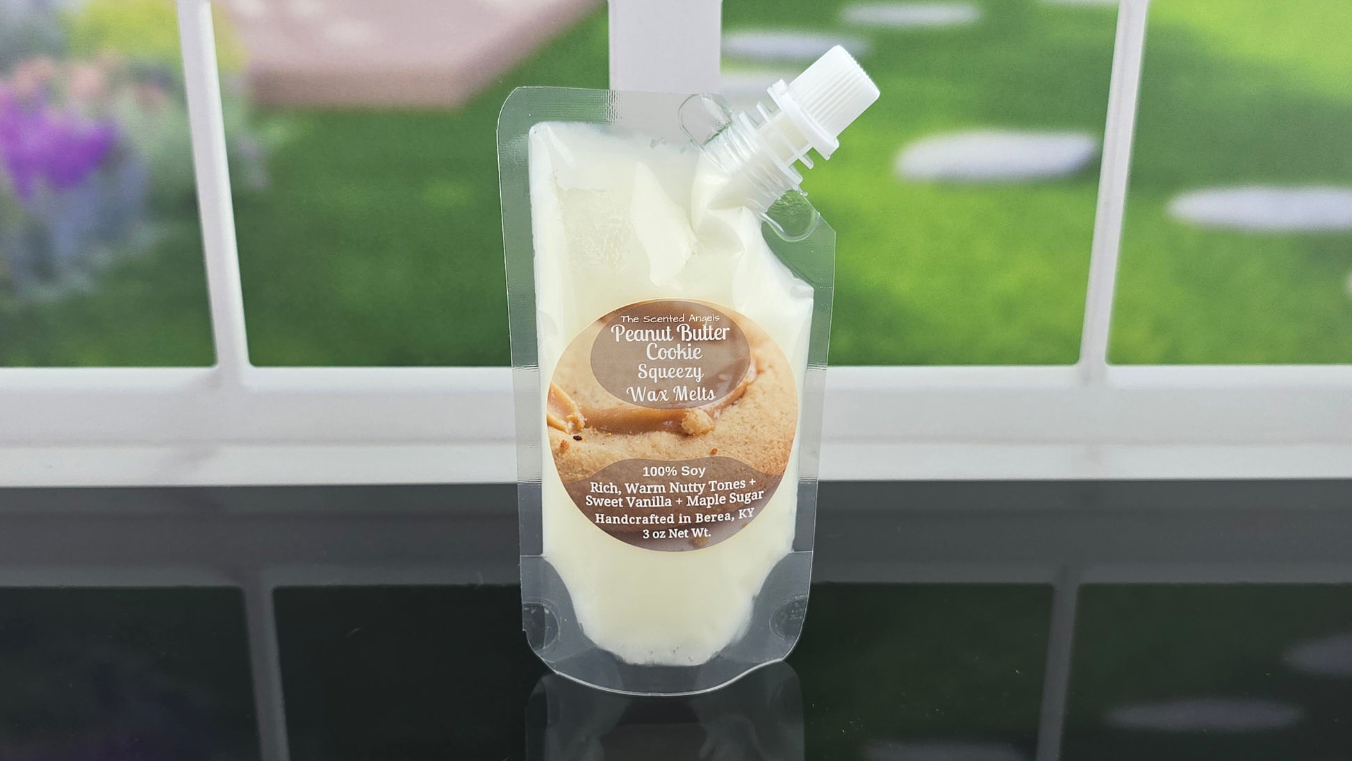 Peanut Butter Cookie wax melts handmade by The Scented Angels – warm bakery cookie fragrance