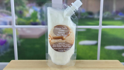 Peanut Butter Cookie wax melts handmade by The Scented Angels – warm bakery cookie fragrance