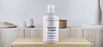 Pink Amber & Vanilla Lotion and Body Wash The Scented Angels Body Wash & Lotion Set