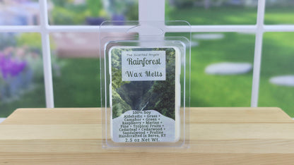 Rainforest wax melts handmade by The Scented Angels – fresh tropical forest fragrance