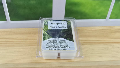 Rainforest wax melts handmade by The Scented Angels – fresh tropical forest fragrance