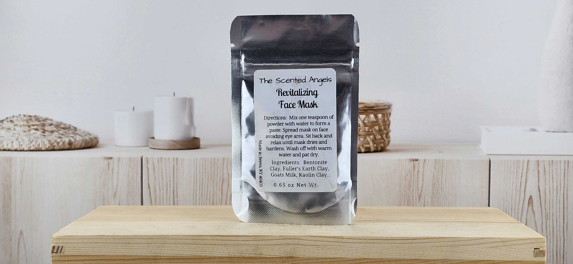 Revitalizing Face Mask - Made with all-natural clays The Scented Angels Face Mask