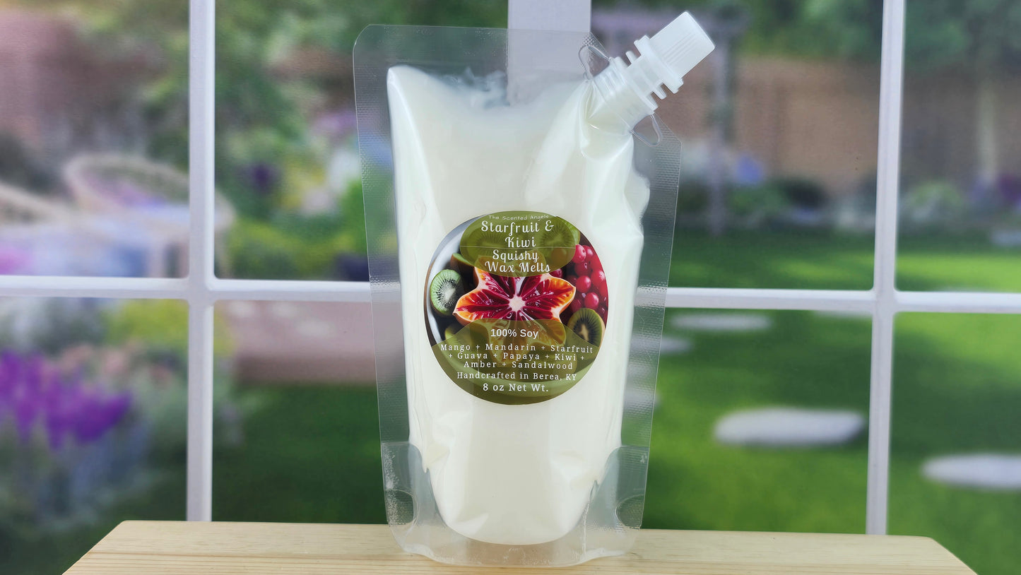 squeezable wax melt pouch 8 oz