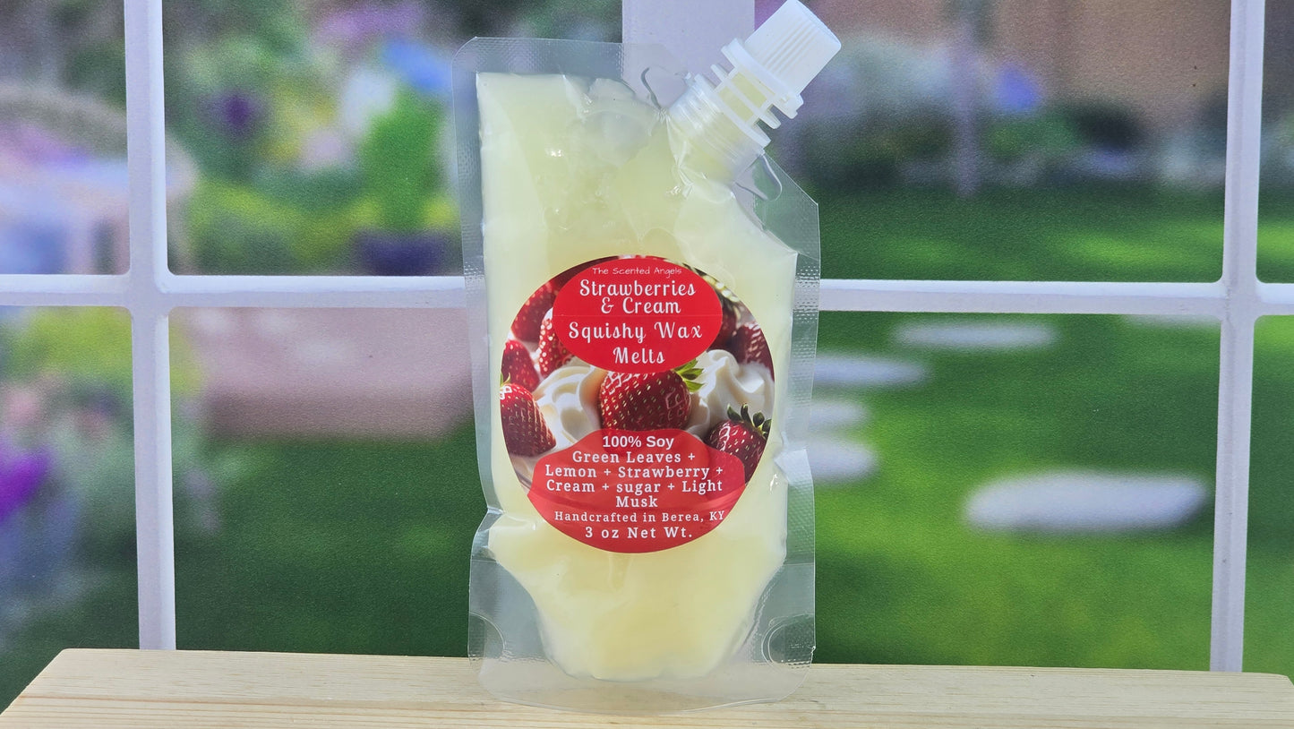 squeezable wax melt pouch 3 oz