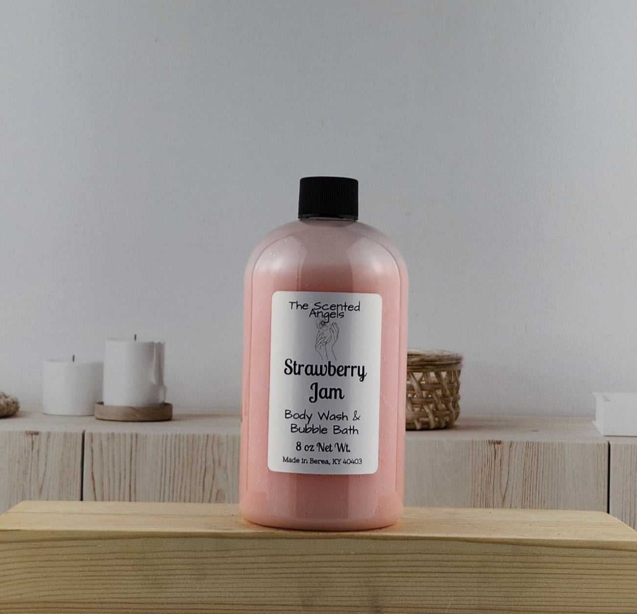 Strawberry Jam Bubble Bath & Body Wash The Scented Angels Bubble Bath