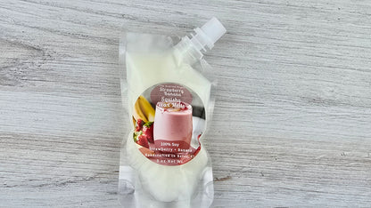 squeezy wax melt pouch laying flat