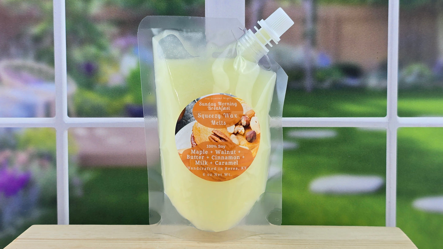 squeezable wax melt pouch 6 oz
