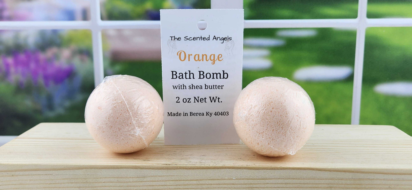 Sweet Orange Bath Bomb The Scented Angels Bath Bombs