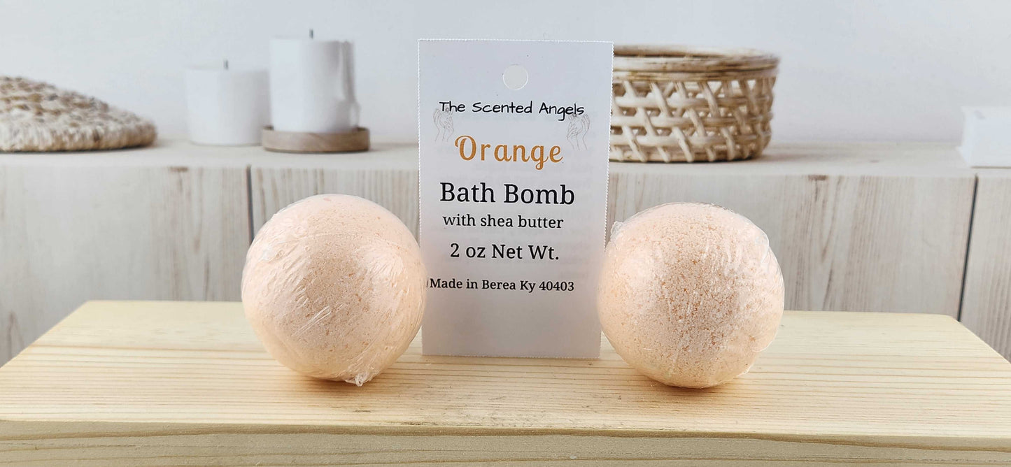 Sweet Orange Bath Bomb The Scented Angels Bath Bombs