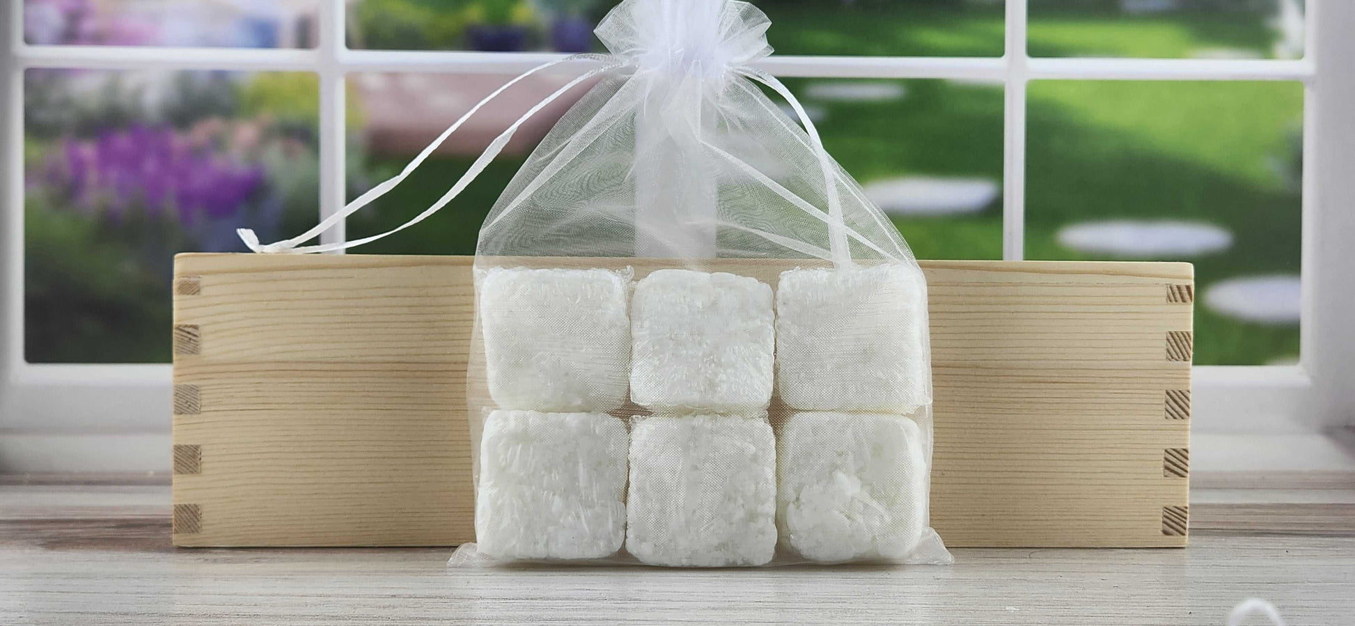 Vanilla Almond Spa Salt Cubes - Quantity Options The Scented Angels Salt Scrubs