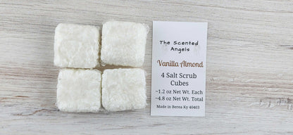 Vanilla Almond Spa Salt Cubes - Quantity Options The Scented Angels Salt Scrubs