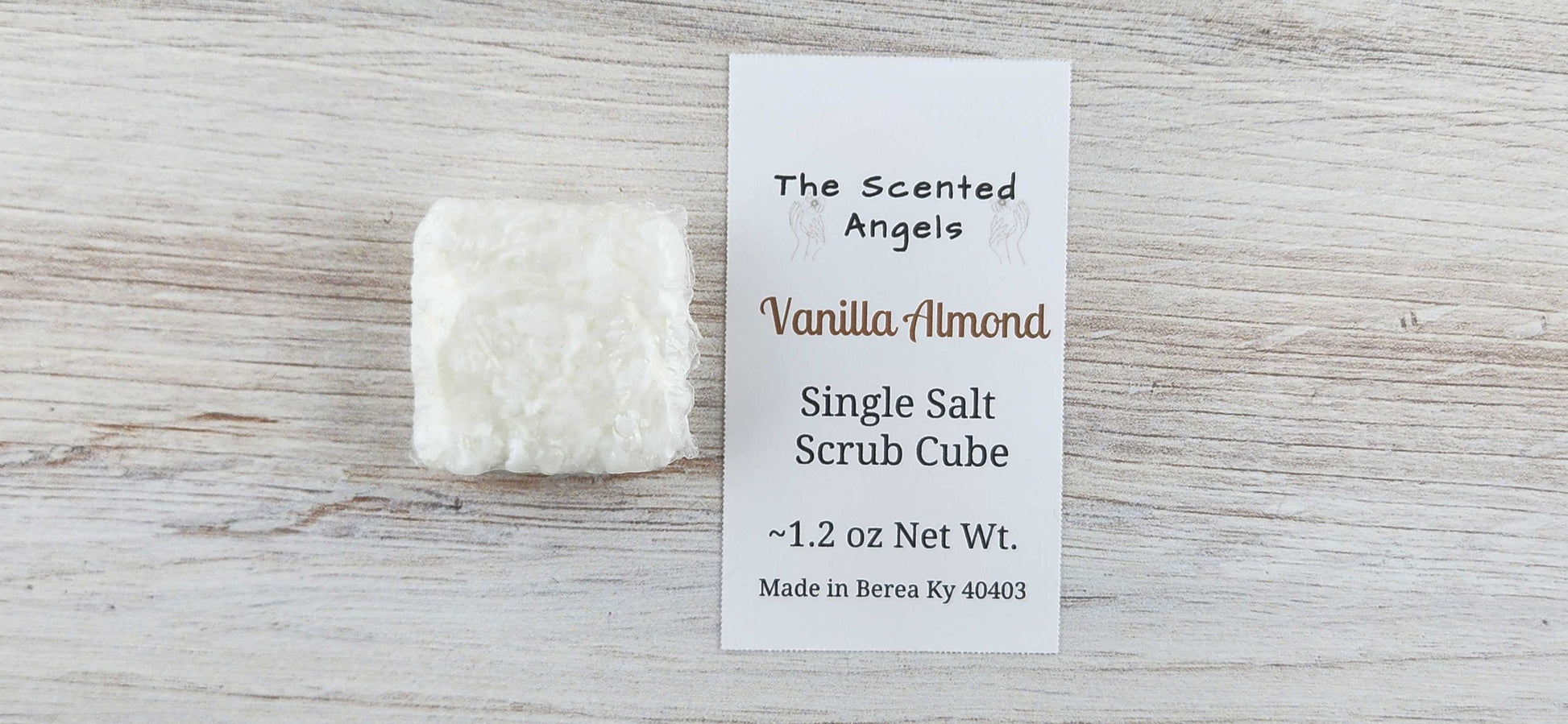 Vanilla Almond Spa Salt Cubes - Quantity Options The Scented Angels Salt Scrubs