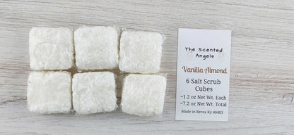 Vanilla Almond Spa Salt Cubes - Quantity Options The Scented Angels Salt Scrubs