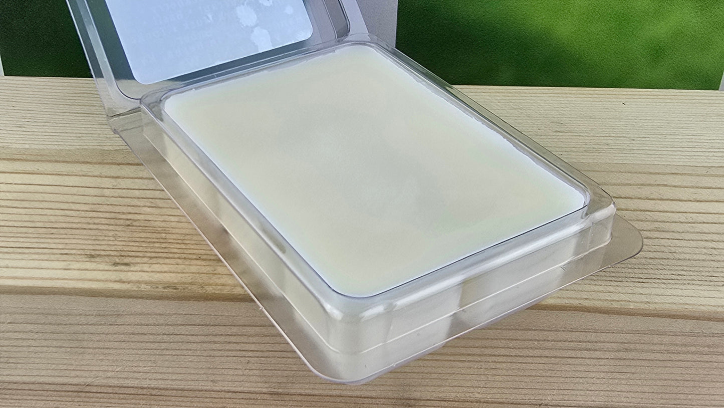 opened clamshell wax melt packaging