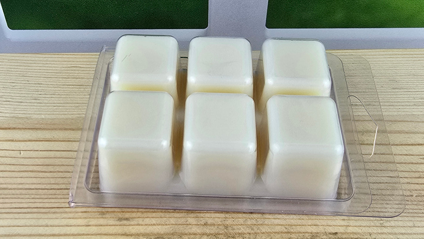 back of clamshell wax melt