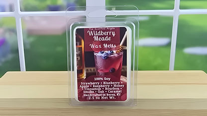 Wildberry Mead wax melts handmade by The Scented Angels – berry honey bourbon fragrance